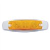 UP38301-15 LED Rectangular Light With Bezel (Clearance/Marker) - Amber LED/Amber Lens