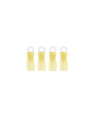 UP98187-12-10 AWG 8 Stud CS Heat Shrink Ring Terminal - Yellow (4-Pack)