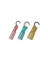 UP98193-12-10 AWG 10 Stud CS Heat Shrink Hook Terminal - Yellow (4-Pack)