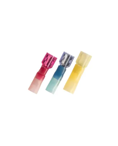 UP98194-12-10 AWG .250 Tab CS Fully Insulated Heat Shrink FM Disconnect - Yellow (10-Pack)