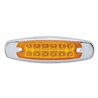 UP38305-12 LED Reflector Rectangular Light With Bezel (Clearance/Marker) - Amber LED/Amber Lens