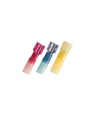 UP98195-12-10 AWG .250 Tab CS Fully Insulated Heat Shrink M Disconnect - Yellow (10-Pack)