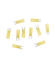 UP98196-12-10 AWG 8 Stud CS Heat Shrink Spade Terminal - Yellow (10-Pack)