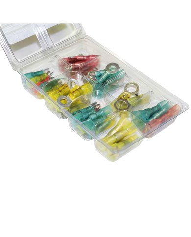 UP98208-Crimp & Solder Seal Heat Shrink Terminal Kit (60-Pack)