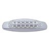UP38307-12 LED Reflector Rectangular Light With Bezel (Clearance/Marker) - Amber LED/Clear Lens