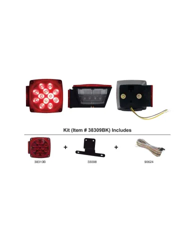 UP38309BK-Over 80" Wide LED Submersible Combination Tail Light Kit