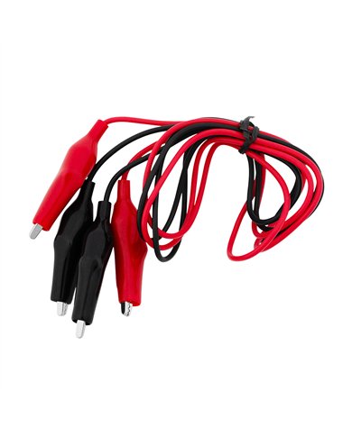 UP98239-10 Amp Alligator Test Clips w/ 36" Vinyl Leads & Boots, 1Red/1Black 1 Set.
