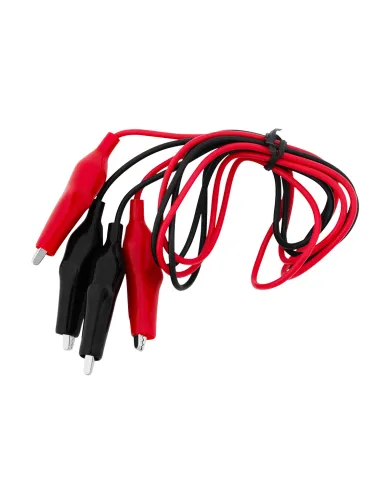 UP98239-10 Amp Alligator Test Clips w/ 36" Vinyl Leads & Boots, 1Red/1Black 1 Set.