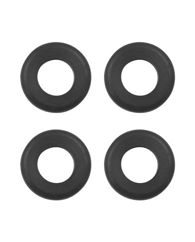 UP98249-1" Mounting Hole Black Vinyl Grommet (4-Pack)