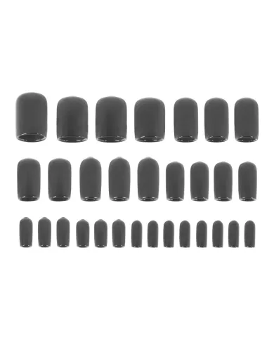 UP98252-1/8" thru 1/2" Assorted Black Vinyl Vaccum Caps (30-Pack)