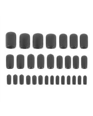 UP98252-1/8" thru 1/2" Assorted Black Vinyl Vaccum Caps (30-Pack)