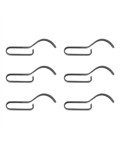 UP98258-1-3/4"x1/2"x1/4" (LxWxH) Medium Steel Push-On Frame Clips (6-Pack)