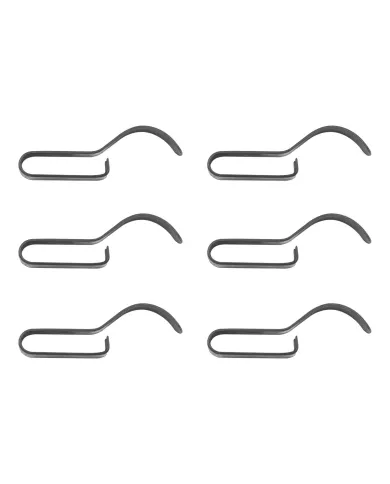 UP98258-1-3/4"x1/2"x1/4" (LxWxH) Medium Steel Push-On Frame Clips (6-Pack)
