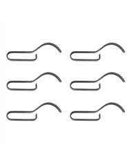 UP98258-1-3/4"x1/2"x1/4" (LxWxH) Medium Steel Push-On Frame Clips (6-Pack)
