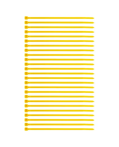 UP98269-5.5" Yellow Nylon Cable Zip Ties 40 Lbs (25-Pack)