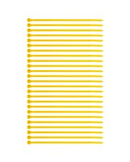 UP98269-5.5" Yellow Nylon Cable Zip Ties 40 Lbs (25-Pack)
