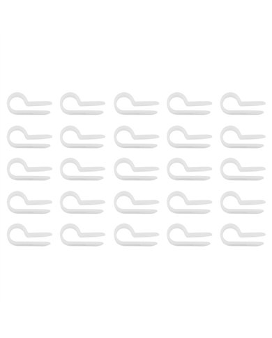 UP98272-1/4" I.D. Natural Nylon Cable Clamps (25-Pack)