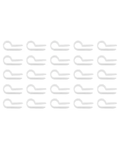 UP98272-1/4" I.D. Natural Nylon Cable Clamps (25-Pack)