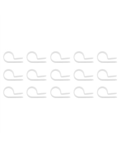 UP98280-1/2" I.D. Natural Nylon Cable Clamps (15-Pack)