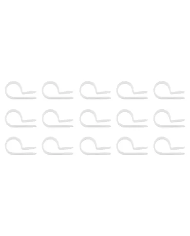 UP98280-1/2" I.D. Natural Nylon Cable Clamps (15-Pack)