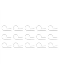 UP98280-1/2" I.D. Natural Nylon Cable Clamps (15-Pack)