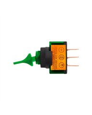 UP98289-Green Illum Duckbill 20 Amp 12V S.P.S.T. On/Off 1 Pc.