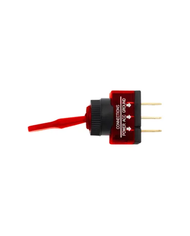 UP98291-Red Illum Toggle 20 Amp 12V S.P.S.T. On/Off 1 Pc.