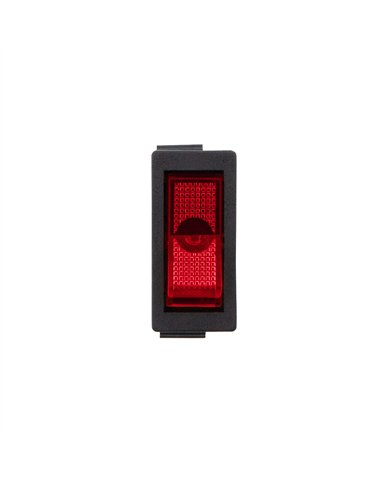 UP98293-Red Illum Rocker 20 Amp 12V S.P.S.T. On/Off 1 Pc.