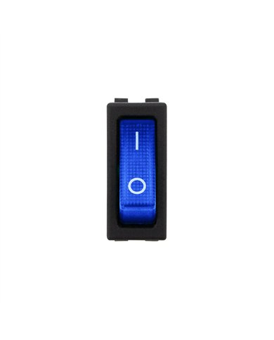 UP98296-Blue Illum Rocker 20 Amp 12V S.P.S.T. On/Off 1 Pc.