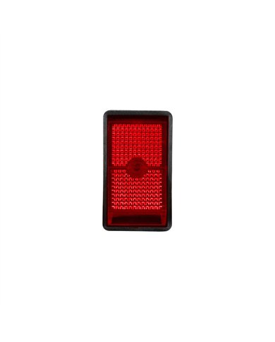 UP98297-Red Illum Jumbo Rocker 16 Amp 12V S.P.S.T. On/Off 1 Pc.