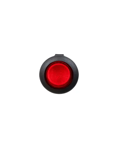 UP98299-Red Illum Round Rocker 10 Amp 12V On/Off 1/2" Dia. 1 Pc.