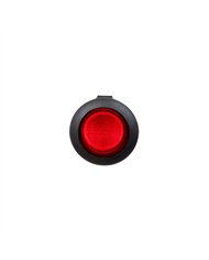UP98299-Red Illum Round Rocker 10 Amp 12V On/Off 1/2" Dia. 1 Pc.