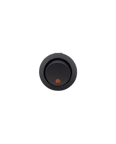 UP98305-Amber LED Round Rocker 10 Amp 12V On/Off 1/2" Dia. 1 Pc.