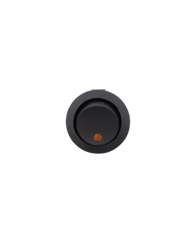 UP98305-Amber LED Round Rocker 10 Amp 12V On/Off 1/2" Dia. 1 Pc.