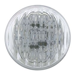 UP38363-9 LED 2" Round Light (Clearance/Marker) - Red LED/Clear Lens