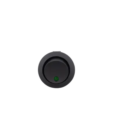 UP98306-Green LED Round Rocker 10 Amp 12V On/Off 1/2" Dia. 1 Pc.