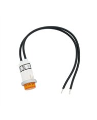 UP98309-16 Amp 12V Amber Warning Light w/ 1/2" Panel Mount and Leads 1 Pc.
