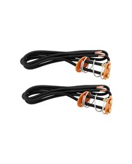 UP98323-2-Wire Universal Double Contact Light Socket Base w/ Fiber Washers & Tension Spring, 2 Pcs.