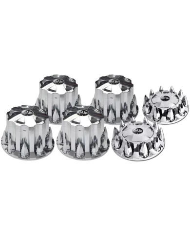 Star Axle Cover Complete Kit,Push In 33mm Excalibur Lug Nut Covers Star Axle Cover Complete Kit,Push In 33mm Excalibur Lug Nut Covers