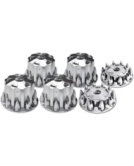 Star Axle Cover Complete Kit,Push In 33mm Excalibur Lug Nut Covers