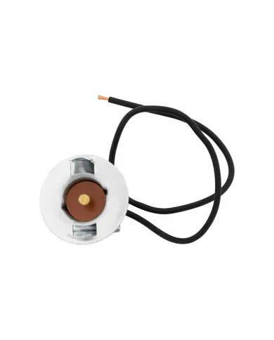 UP98326-1-Wire Universal Single Contact Instrument Panel & License Plate Light Socket w/ Spring Clip Mount, 1 Pc.