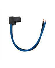 UP98334-2-Wire Universal H7 Halogen Bulb Headlight Connector. Two Pins at 90  Angle