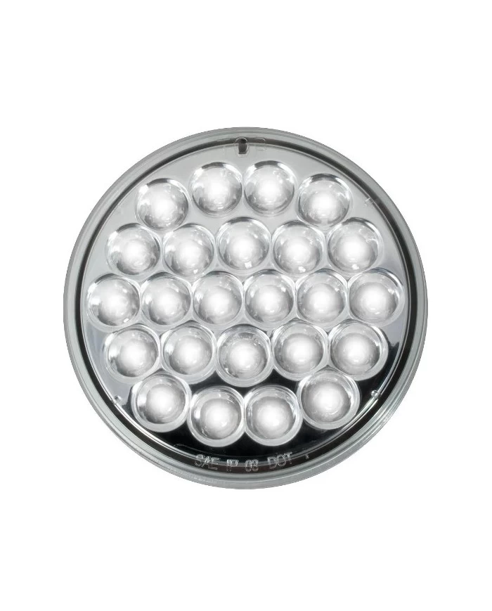 4” Round 24 LED Light, 12V WHITE/CLEAR LENS 4” Round 24 LED Light, 12V WHITE/CLEAR LENS