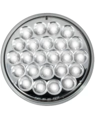 4” Round 24 LED Light, 12V WHITE/CLEAR LENS 4” Round 24 LED Light, 12V WHITE/CLEAR LENS