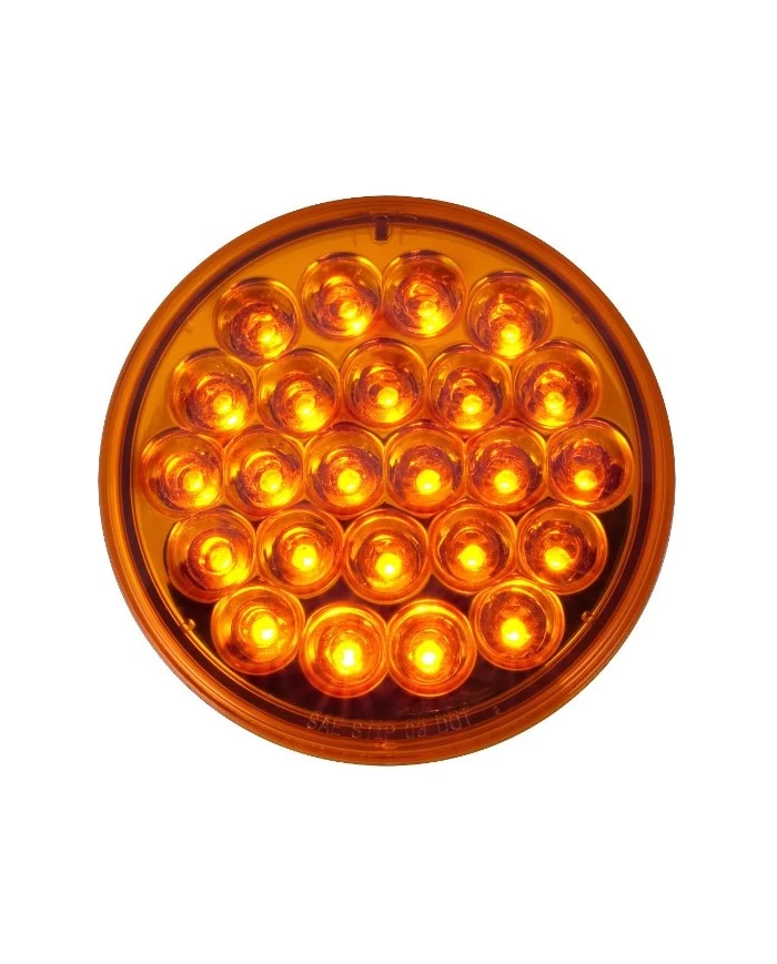 4” Round 24 LED Light, 12V,AMBER /AMBER LENS 4” Round 24 LED Light, 12V,AMBER /AMBER LENS