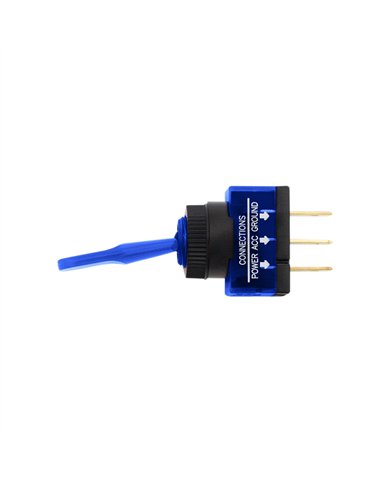 UP98354-Blue Illum Toggle 20 Amp 12V S.P.S.T. On/Off 1 Pc.