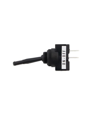 UP98355-Black Non-Illum Toggle 20 Amp 12V S.P.S.T. Momentary On/Off 1 Pc.
