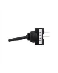 UP98355-Black Non-Illum Toggle 20 Amp 12V S.P.S.T. Momentary On/Off 1 Pc.