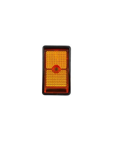 UP98358-Amber Illum Jumbo Rocker 16 Amp 12V S.P.S.T. On/Off 1 Pc.