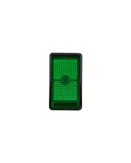 UP98359-Green Illum Jumbo Rocker 16 Amp 12V S.P.S.T. On/Off 1 Pc.